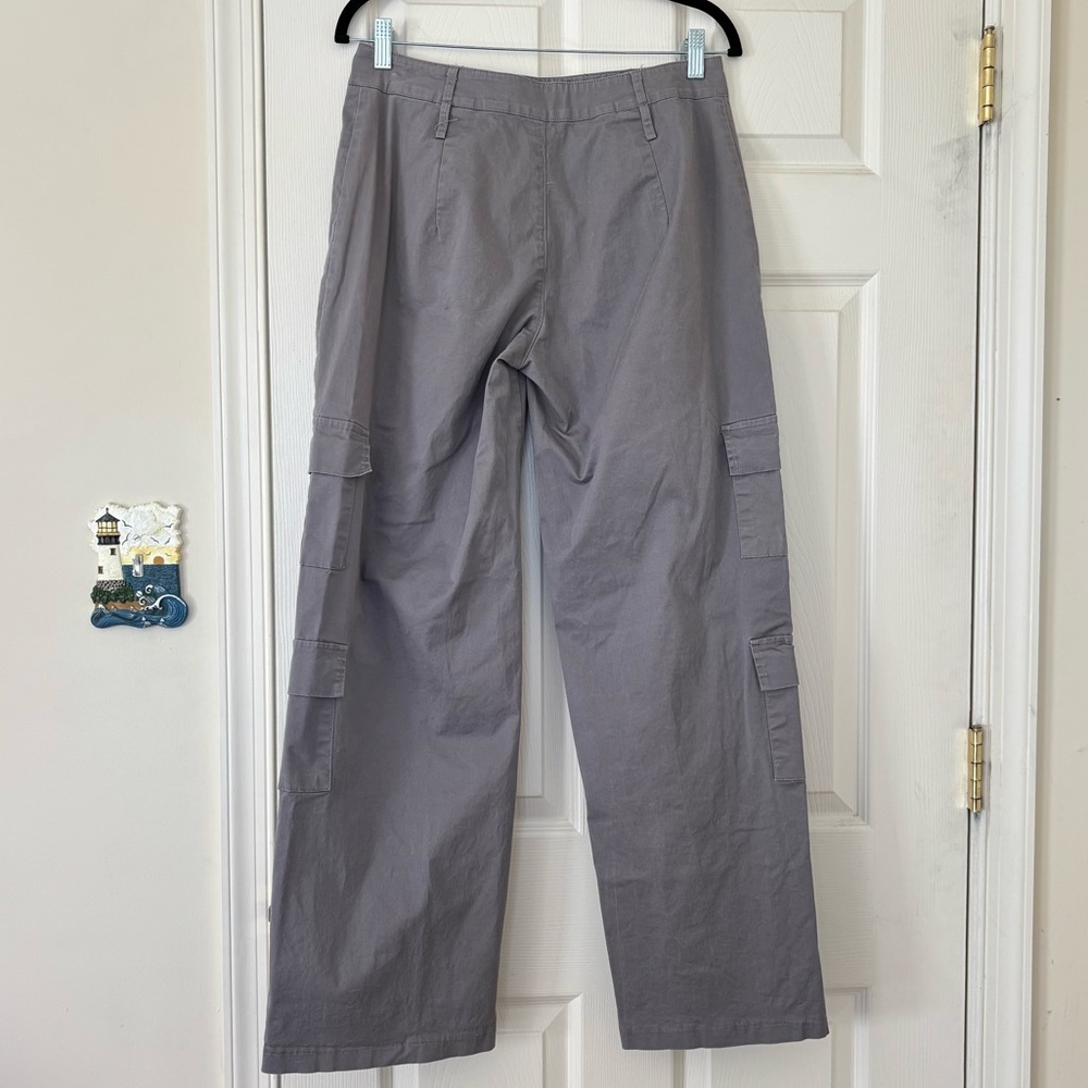 Edikted Zaria Cotton Blend Cargo Pants with Military Style Pockets - Picture 2 of 7